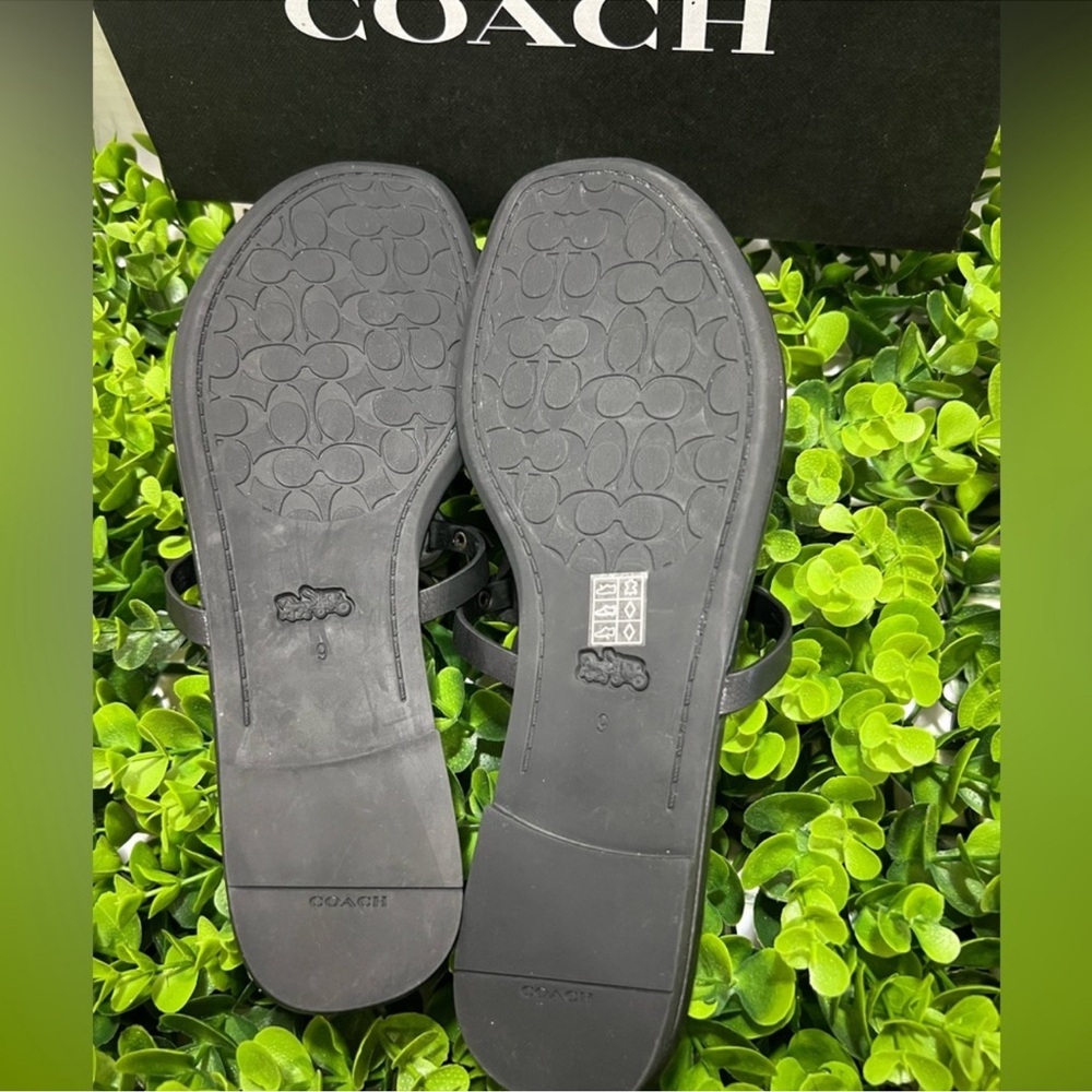 Coach Black Sandals with Sleek Design - Picture 13 of 13